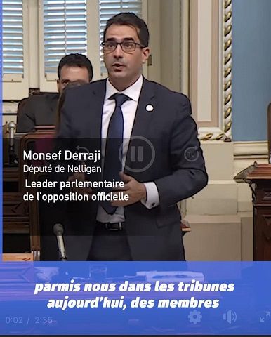 FMC-CMF salue la motion présentée par le député du PLQ, M. Derraji, à l’occasion de l’anniversaire de la tuerie de la mosquée de Québec et demande la formation d’une commission parlementaire pour un suivi !