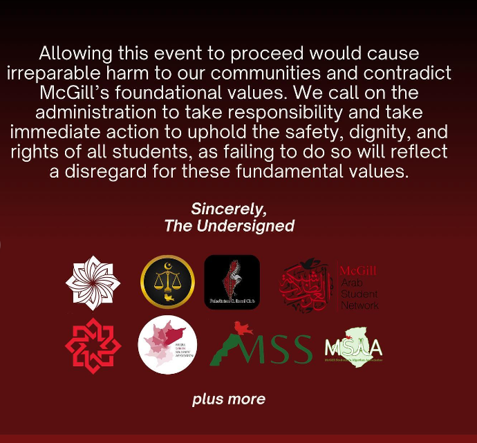 Canadian Muslim Forum (FMC-CMF) Expresses Deep Concern Over McGill University Event Featuring Speaker known by his Islamophobic public statement