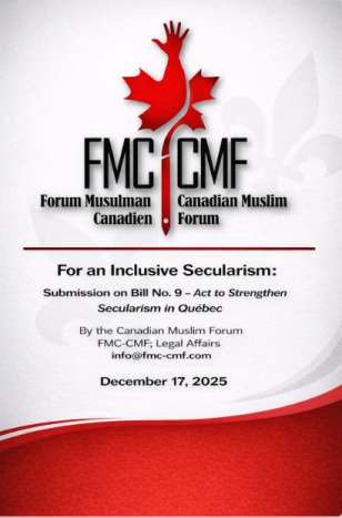 For An Inclusive Secularism; Submission on Bill No. 9, Quebec National Assembly