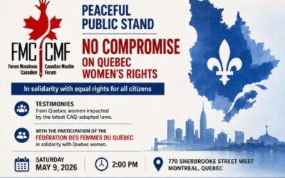 May 9 2026; Peaceful Public Stand in Montreal in Support of Equal Rights and Quebec Women’s Freedom